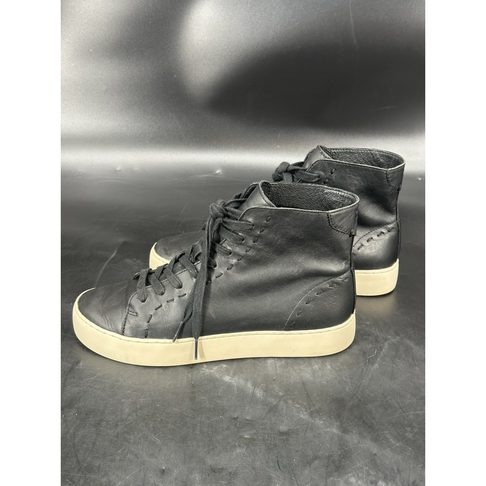 Frye Lena Hiker Black Leather High Top Sneakers Ankle Women's Sz 8M (3470390)
